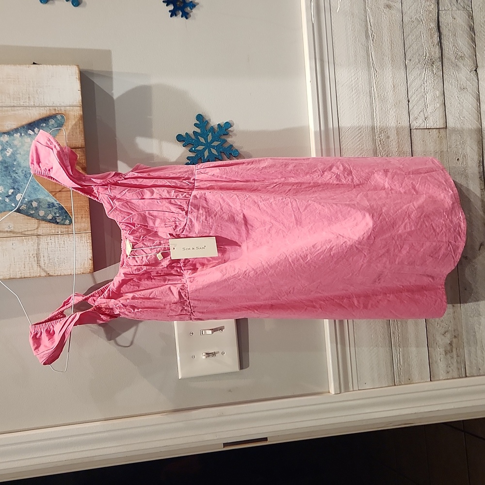 NWT Sim & Sam Girls sz S Sleeveless Dress 100% cotton